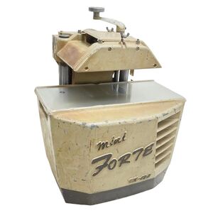 ○動作品 飯田工業 自動かんな盤 電動工具 鉋 ミニフォルテ mini FORTE FX-120 製材 木工機械 100V 加工巾120mm 中古品■兵庫県姫路市発 H4