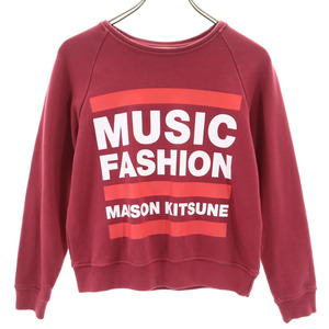 メゾンキツネ 長袖 トレーナー XS えんじ MAISON KITSUNE レディース