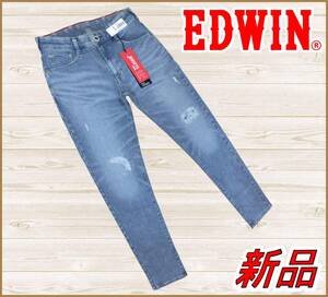 【新品/正規品】67%OFF◆JERSEYEジャージーズEDWIN◆スゴイラク◆定価:13,200円◆スリムテーパードクラッシュ加工ストレッチジーンズS/28