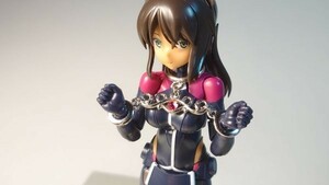 1/12　首＆手枷・大（銀・赤）　オリジナル / ミニチュア / ドール小物 / figma / FAG等に