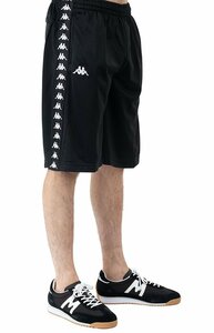 Kappa (カッパ) ジャージ ショートパンツ 222 Banda Treadwellz Shorts Black/White ブラック (XL)