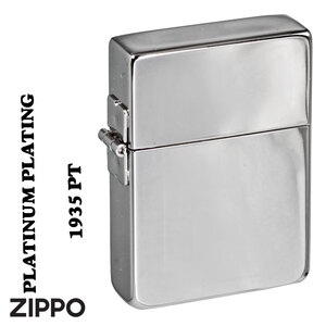 zippo(ジッポーライター) 1935レプリカ　プラチナメッキ　1935-PT 復刻デザイン【ネコポス可】