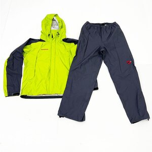 MAMMUT マムート ゴアテックス クライメイト レインスーツ Men ジャケット/パンツ セットアップ 1010-12731 XSサイズ [M12009]