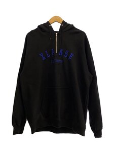 X-LARGE◆ジップパーカー/L/コットン/BLK/10123012010