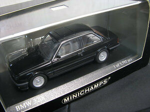 A. ミニチャンプス　1/43　BMW　320i　1989　3シリーズ 　Black　ミニカー　デッドストック品