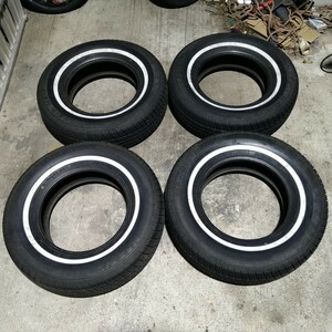 【中古・4本セット】MA-1 MAXXIS ホワイトリボンタイヤ マキシス P215/75R15 2018年製造 中古タイヤ バリ山