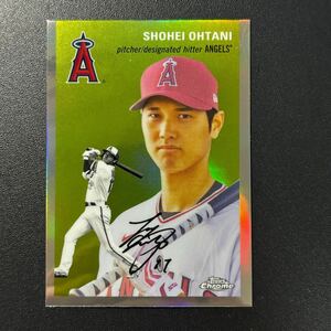 大谷翔平 2023 Topps Chrome Platinum REFRACTOR プリントサイン入り Shohei Ohtani MLBカード