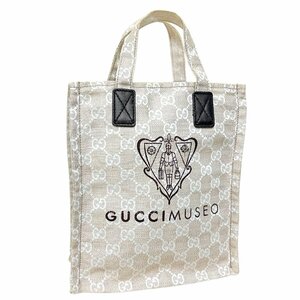 GUCCI　グッチ　バッグ　ミュージアム限定　ミュゼオ　ミニ　トート　GG キャンバス　ハンド