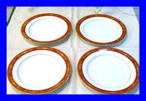 ○美品 ノリタケ Noritake GOLDHILL 金彩 プレート 中皿 4枚 D2105