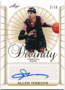 ☆ Allen Iverson NBA 2023 Leaf Trinity Divinity Signature Auto 10枚限定 直筆サイン オート アレン・アイバーソン