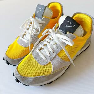 ナイキ N.354 NIKE DAYBREAK-TYPE LASER ORANGE デイブレイクタイプ レーザーオレンジ 黄色 スニーカー 25cm メッシュ 11000円 軽量 10回使