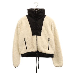 MONCLER モンクレール 20AW MAGLIA CARDIGAN ボアフリースジャケット 素材切替 ホワイト/ブラック レディース F20938G73800