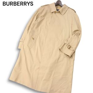 英国製★ BURBERRYS ヴィンテージ バーバリー 裏地ノバチェック★ バルマカーン ステンカラー コート Sz.E3780/6　メンズ　I4T02746_9#O