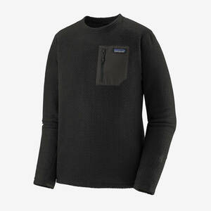 ★新作★　patagonia パタゴニア　R1エア・クルー Mサイズ　Black BLK 正規品　テクニカル　フリース