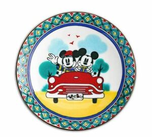 ディズニー　ミッキーマウス　コラボ　　九谷焼　豆皿（七宝図）