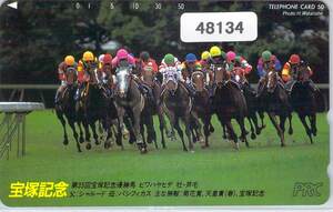 ４８１３４★ビワハヤヒデ　３５回宝塚記念優勝馬　テレカ★