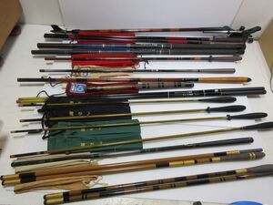 ◆ヘラブナ竿 / コイ竿など まとめて Daiwa ダイワ / OLYMPIC オリムピックなど 15点セット＋竿受け フィッシング ケース入り 現状渡し