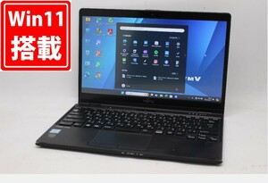 中古 フルHD 13.3型 Fujitsu LIFEBOOK U939XA Windows11 八世代 i5-8365u 8GB 256GB-SSD カメラ 無線 Office付 中古パソコン 管:0930m