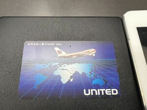 United airlines ユナイテッド航空 テレカ テレホンカード 飛行機