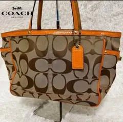 COACH 7874 ハンドバック コーチ シグネチャー　トートバッグ