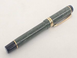 PARKER 万年筆 DUOFOLD グリーンマーブル ペン先 18K-750 M パーカー デュオフォールド ▽ 7034F-5