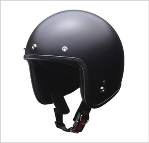 ジェットヘルメット　 GRENVER(グレンバー)　ハーフマットブラック　フリー（57～60cm未満）サイズ　GRENVER-MBK リード工業