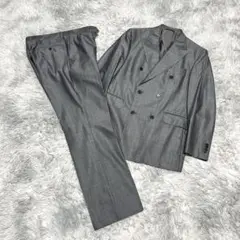 【美品】THE SUIT COMPANY シルク ダブル 高級スーツセットアップ