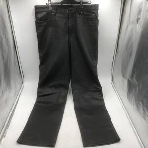 【中古美品】★HARLEY DAVIDSON/ハーレーダビッドソン★レザーパンツ　ブラック　表記サイズ：38　ウエスト90㎝　98209-03AM