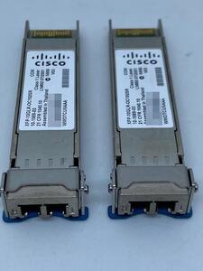 ◆【中古】Cisco　10ギガビットXFPモジュール　XFP-10GLR-OC192SR　2個セット　◆