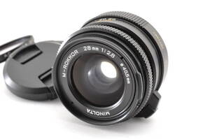 [カKZK09]ミノルタ M-ROKKOR 28mm f/2.8 広角単焦点レンズ MINOLTA ライカMマウント