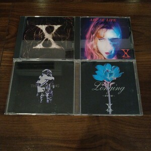 【送料無料】X JAPAN CD 4タイトルセット SINGLES ART OF LIFE THE LAST SONG Longing エックスジャパン/YOSHIKI/hide