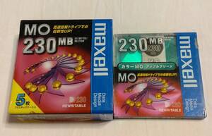 maxell 日立マクセル　MOディスク　230MB　3.5型　日本製　MA-M230　フィルム未開封　5枚＋1枚