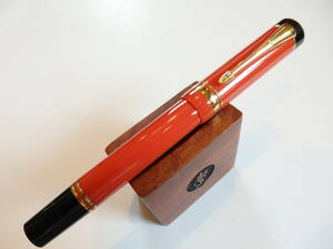 ◆【美品】パーカー　デュオフォールド　センテニアル万年筆　ビッグレッド　旧型　ペン先：18K750ソリッドゴールド　F