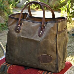 フロストリバー FROST RIVER 米国製 LAKE MICHIGAN TOTE【Ｌ】トートバッグ MADE IN USA 防水ワックスドキャンバス&レザー