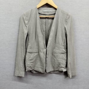 I1122 Theory luxe セオリーリュクス ジャケット 麻 リネン レーヨン ブレンド 日本製 オフィス ビジネス グレー 32 ECO, CRUNCH. WASH