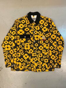 ☆MARNI×Carhartt WIP マルニ×カーハート WIP☆ LONG-SLEEVED FLORAL JACKET フローラルジャケット ブラックイエロー