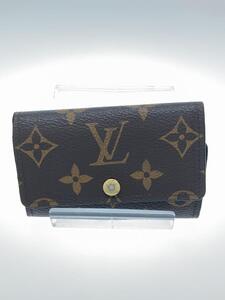 LOUIS VUITTON◆ミュルティクレ6_モノグラム_BRW/-/BRW/レディース