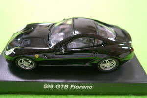 【希少・カスタマイズ】京商1/64 ミニカーコレクション★フェラーリ 599 GTB Fiorano ☆ ブラック