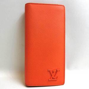 ルイヴィトン ポルトフォイユブラザ アエログラム 長財布 二つ折り オレンジ ABランク M81153 LOUISVUITTON 中古 六甲道店