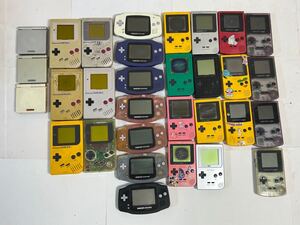 任天堂　ゲームボーイ　ゲーム機31台大量まとめNINTENDO GAMEBOY AGS-001 DMG-01 AGB-001 MGB-101 MGB-001 CGB-001 ジャンク品　現状販売