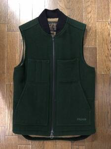 FILSON フィルソン LIND MACKINAW WOOL WORK VEST ラインド マッキノーウール ワーク ベスト ダークスプルース シェルパ xs