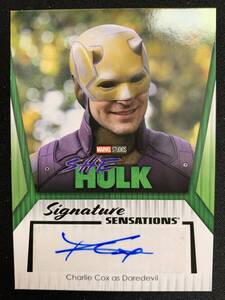 ◆ UPPER DECK MARVEL デアデビル/チャーリー・コックス 直筆サイン カード ◆ auto SHE HULK シーハルク Charlie Cox