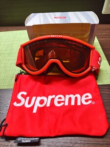 【訳あり】Supreme×SMITH　ゴーグルケース（袋）15AW Supreme SMITH Cariboo OTG Ski Goggle　スミス　シュプリーム　ゴーグル　付属品付