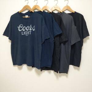 お得!!【まとめ売り】半袖 Tシャツ 5着 セット 90’s 00’s ギルダン ジャージーズ Coors ヴィンテージ アメカジ古着 メンズ XL /Y14109j