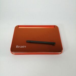 動作品 SHARP シャープ Brain PW-G5200 オレンジ 電子辞書 ブレイン 7言語 タッチペン 中古 クリックポストOK