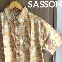 【新品◎】SASSON／サッソーン ペイズリー柄シャツ