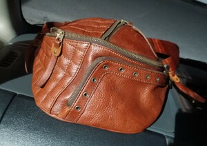 KETO LEATHER　ボディバッグ　オールレザー　バイカー　バイク