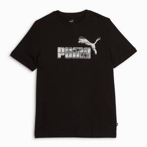 新品 S ★ PUMA プーマ メンズ 半袖 Tシャツ ブラック グラフィックロゴ 日本未入荷 GRAPHICS No. 1 Logo Men