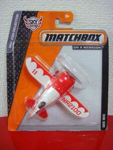 MATCHBOX　ジービー・レーサーR２　赤白　SB【飛行機ダイキャストモデル】
