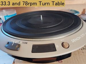 レコードプレイヤー　DENON DP-1000 改造　78回転/33回転　アーム付　完動品